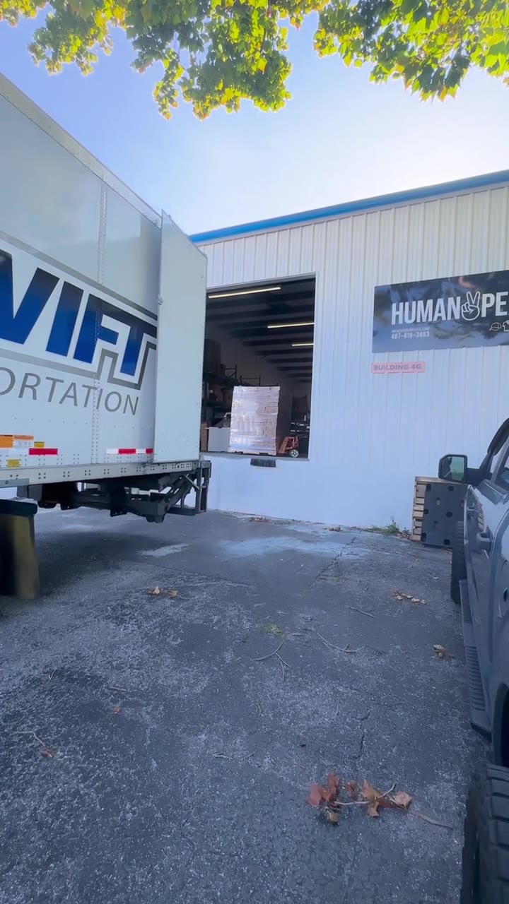 Loaded at our dock and on its way.