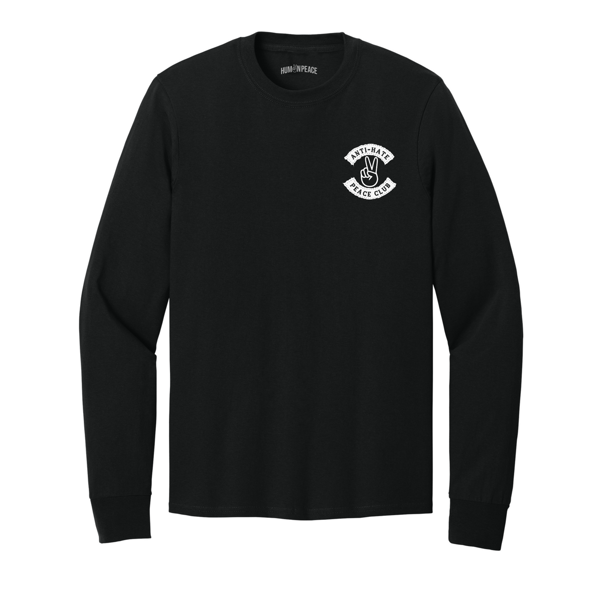 Peace Club Long Sleeve Tee (Black)