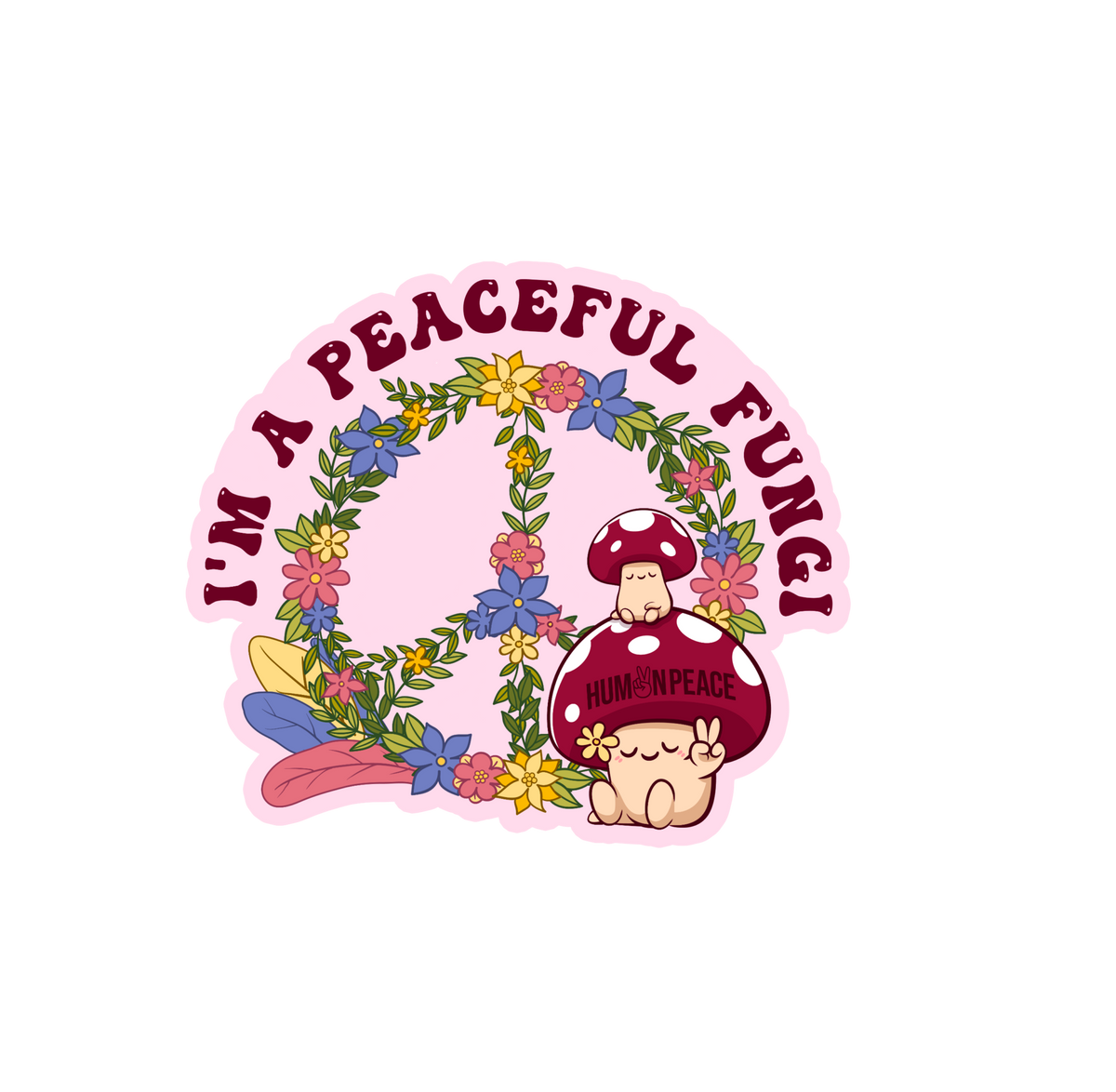 Peaceful Fungi Decal