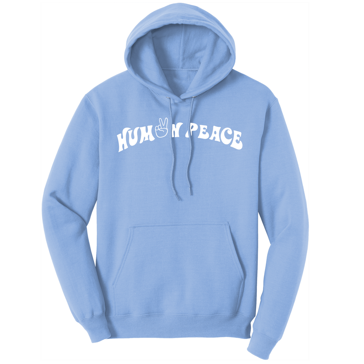 HUMANPEACE® Logo Hoodie (Light Blue)