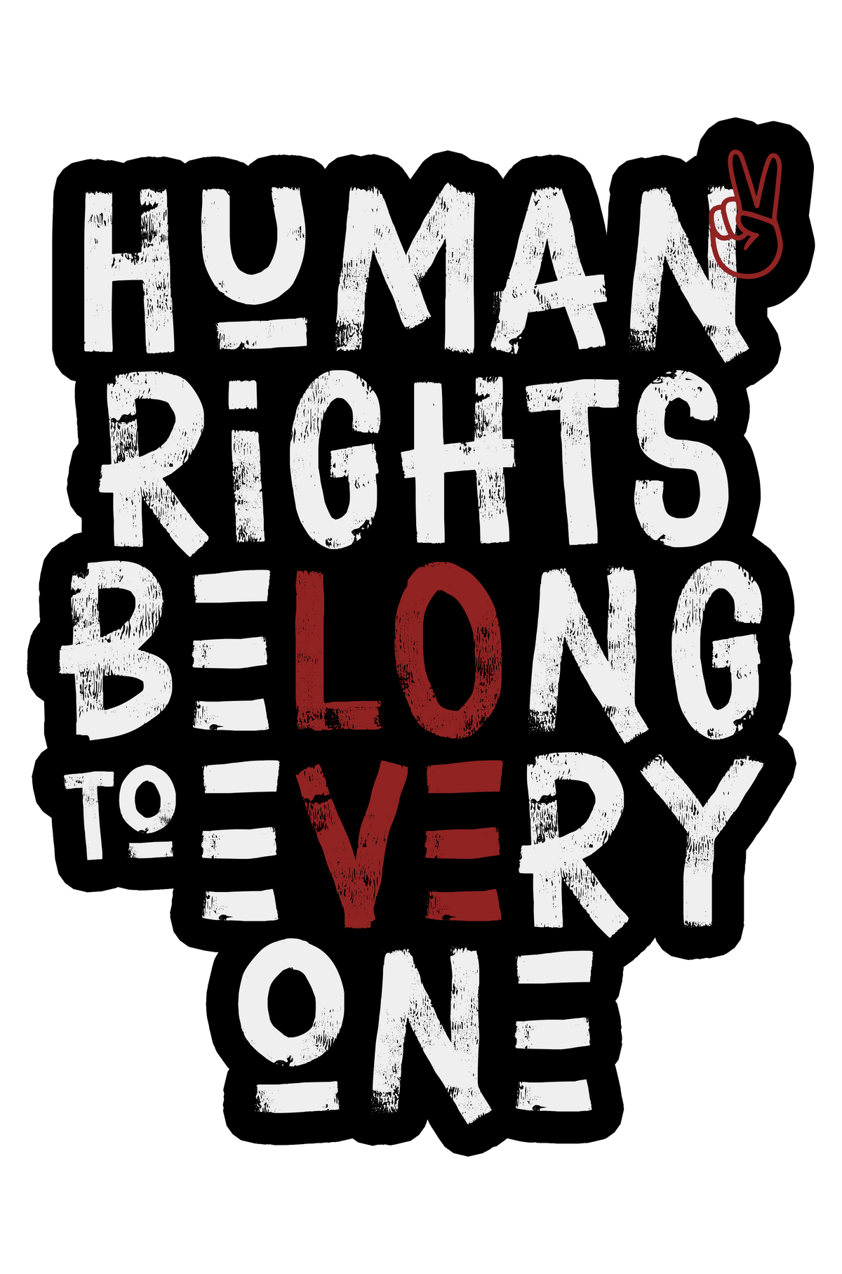 Human Rights Decal
