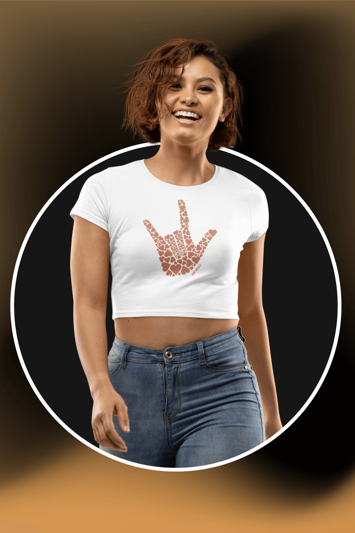 Love Hand Crop Top