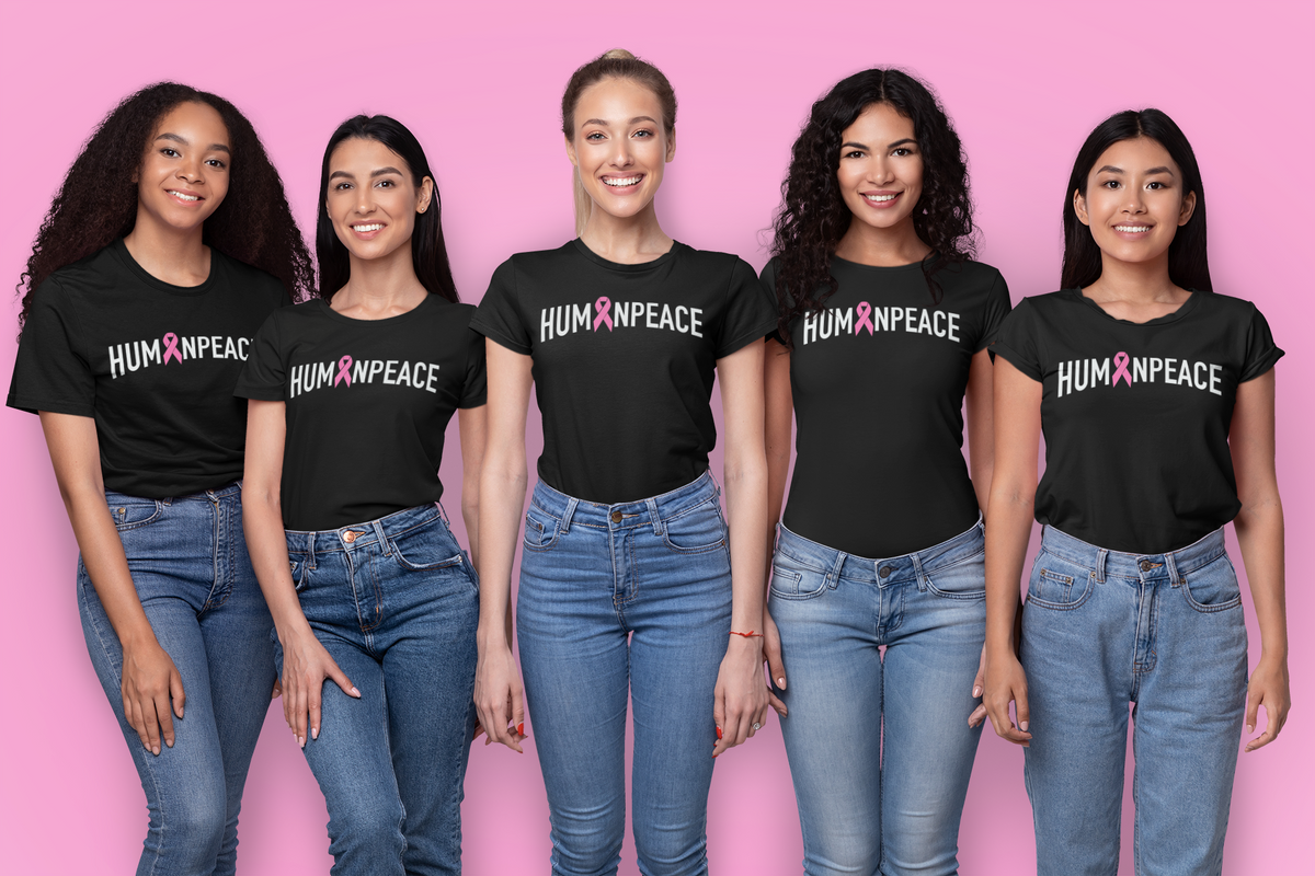 Pink Ribbon Peace Tee