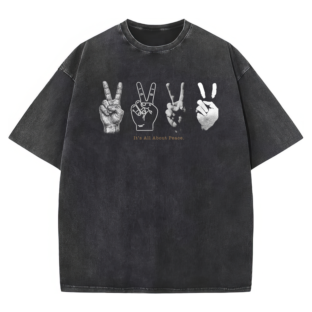 Peace Hands Oversized Tee