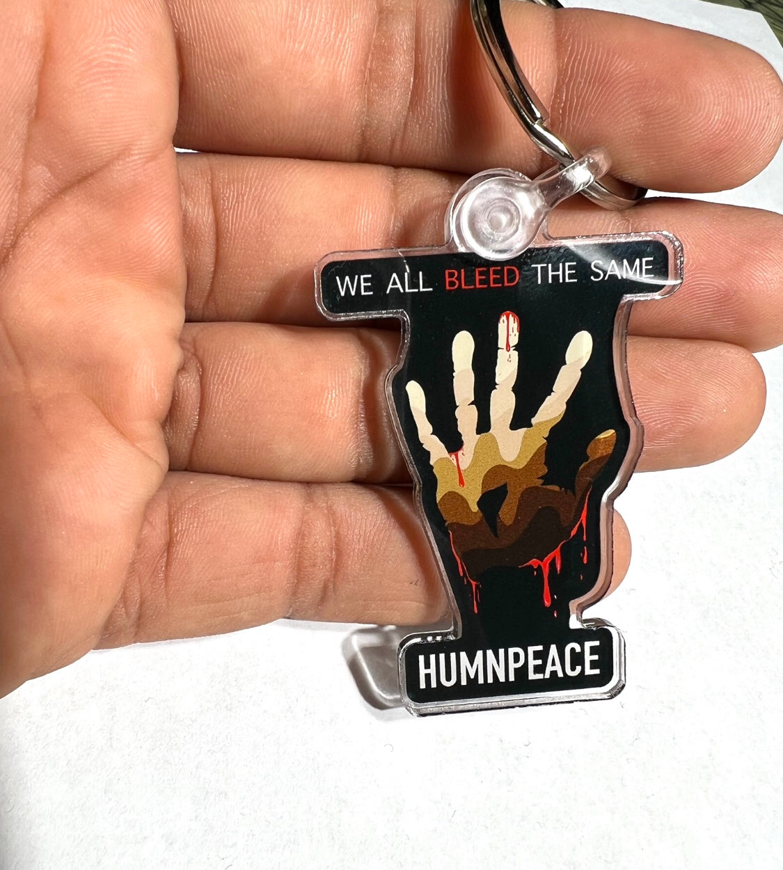 HUMANPEACE® Logo Keychain